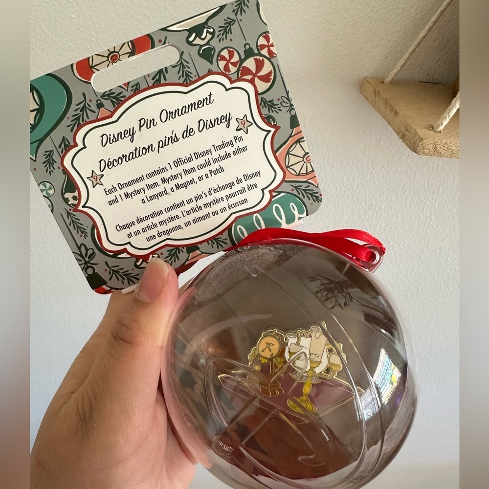 NWT Disney Beauty and the Beast Pin Ornament